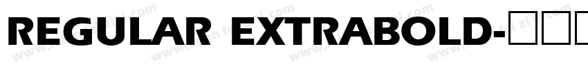 REGULAR EXTRABOLD字体转换